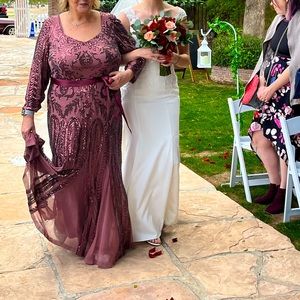 Mauve plus size dress